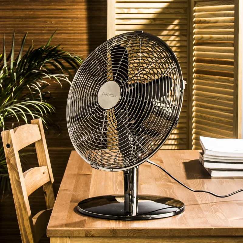 Oferta limitowana TESCOMA Fancy Home 45 W grafitowy - wentylator pokojowy biurkowy stalowy