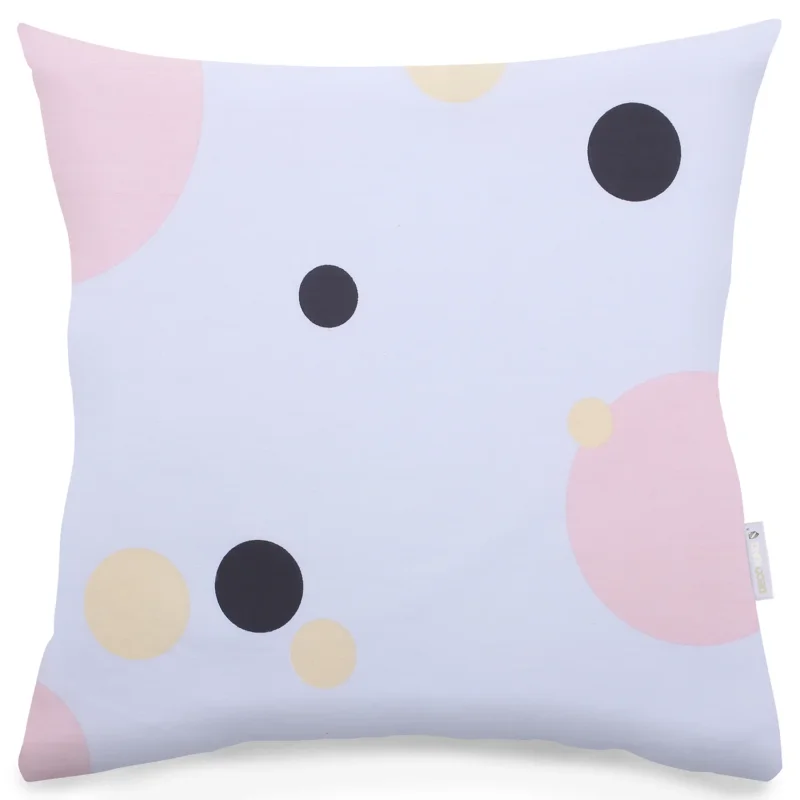 Popularny Poszewki na poduszkę dekoracyjne dwustronne z satyny bawełnianej DECOKING SWEETY BIAŁE 40 x 40 cm 2 szt.