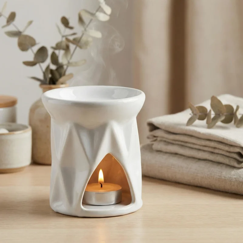 Kominek zapachowy do wosku i olejków ceramiczny MONDEX Bezpieczne zakupy