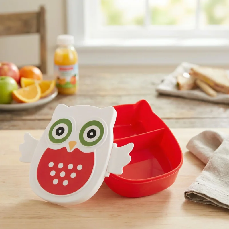 Lunch box / Śniadaniówka plastikowa SÓWKA CZERWONA Taniej