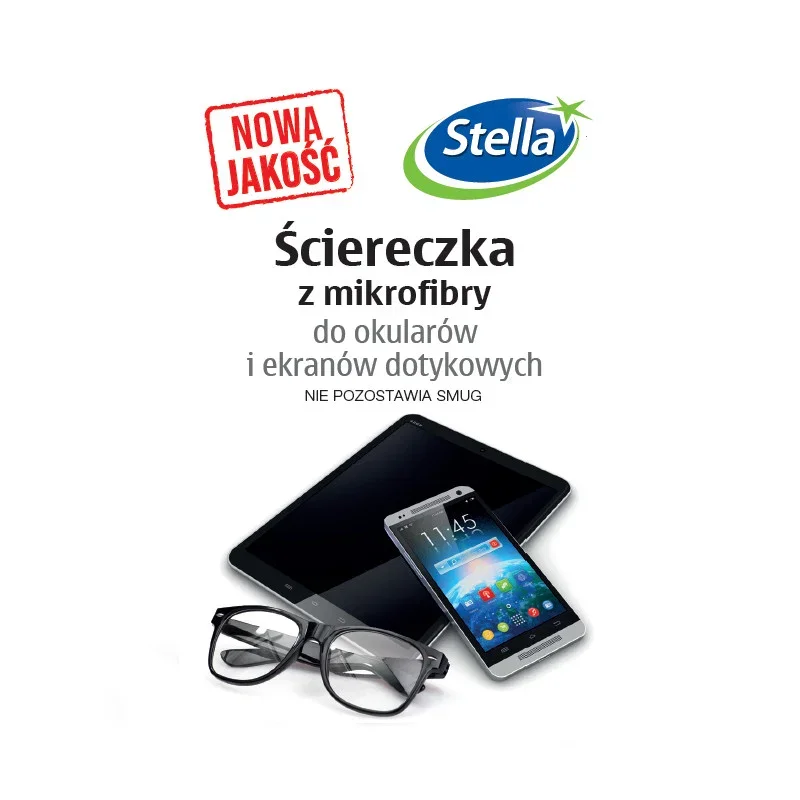 Oferta czasowa Ściereczka do okularów i ekranów nasączona STELLA