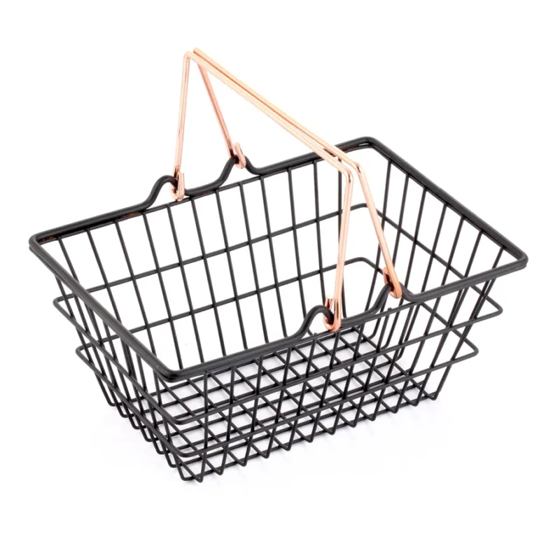STARKE PRO Harper Shop 18,4 x 13 cm czarny - koszyk do przechowywania druciany metalowy Niska cena