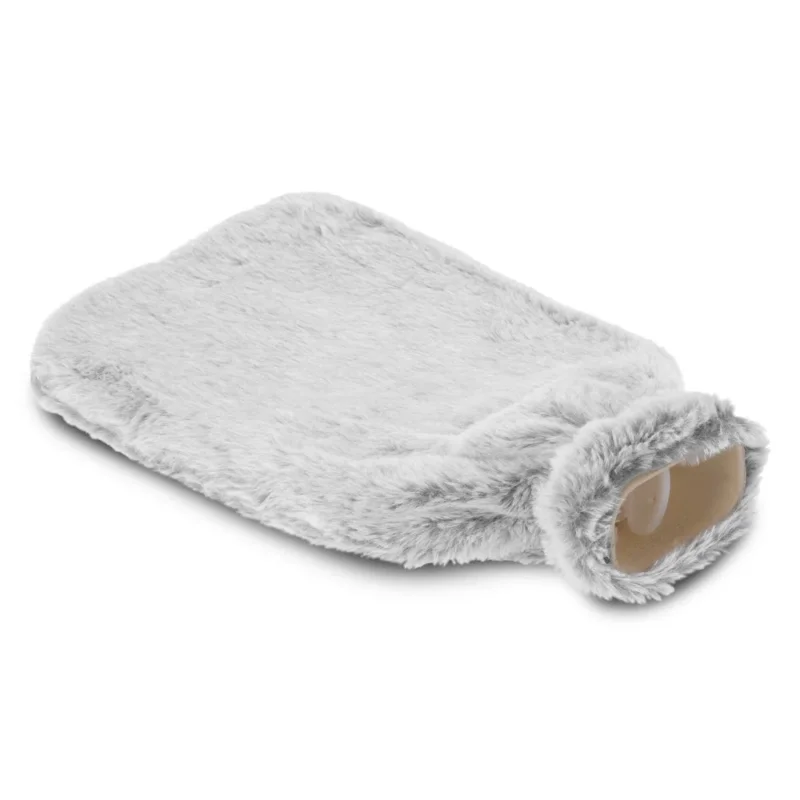Termofor gumowy w pokrowcu HOT WATER BOTTLE JASNOSZARY 1,75 l Promocja