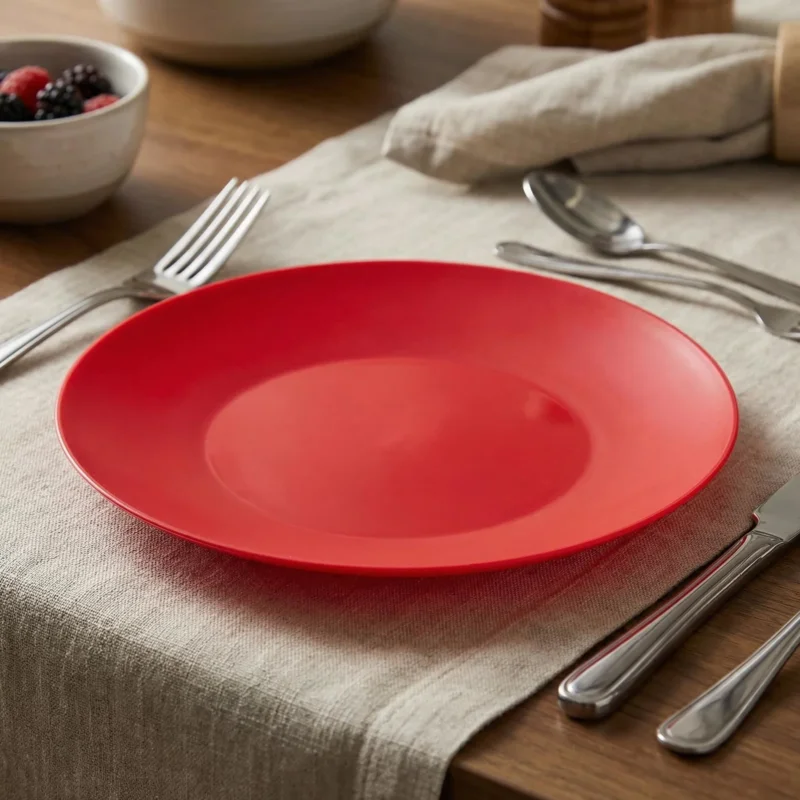 Ostatnie sztuki Talerz deserowy plastikowy ALTOM DESIGN czerwony 17 cm