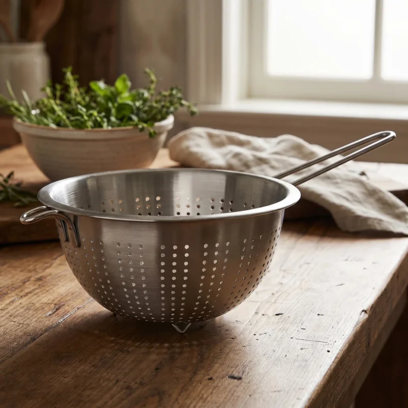Taniej Cedzak / Durszlak ze stali nierdzewnej EXCELLENT HOUSEWARE SILVER 21 cm