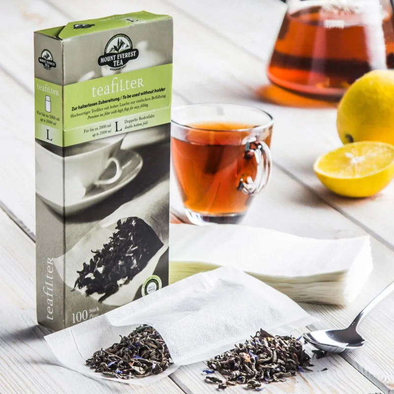 Dodaj do koszyka Filtry do herbaty z celulozy MOUNT EVEREST TEA DUŻE L 100 szt.