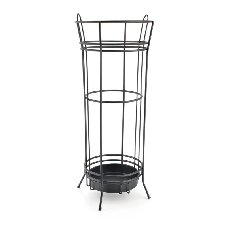 Szybka dostawa Parasolnik / Stojak na parasole metalowy CEDRIC MODERN CZARNY 47 cm