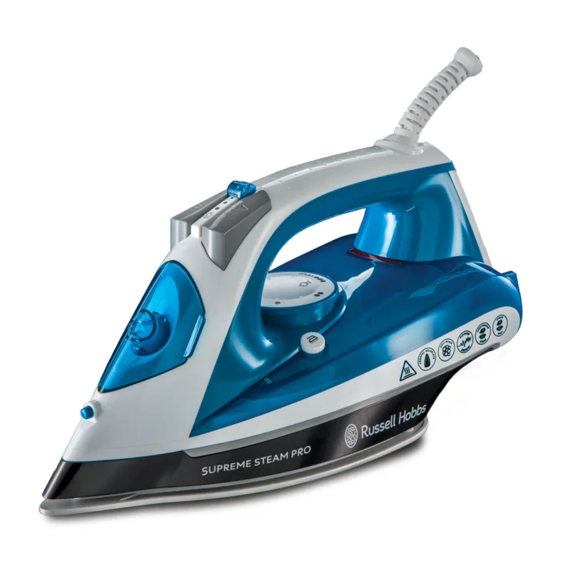 RUSSELL HOBBS Supreme Steam Pro 2600 W niebieskie - żelazko parowe Szybka wysyłka