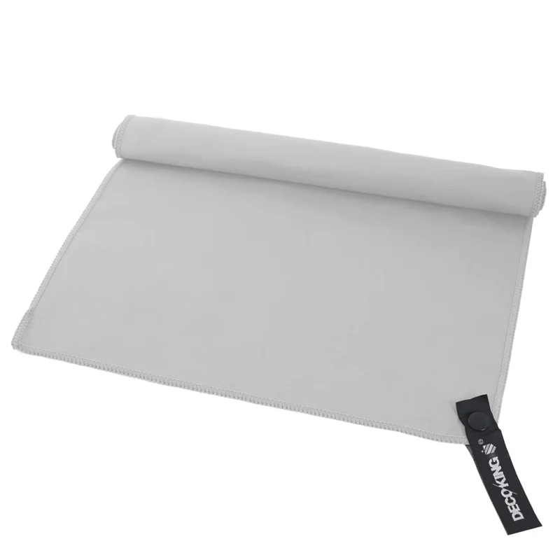Ręcznik szybkoschnący z mikrofibry DECOKING EKEA SZARY 100 x 200 cm Nowość