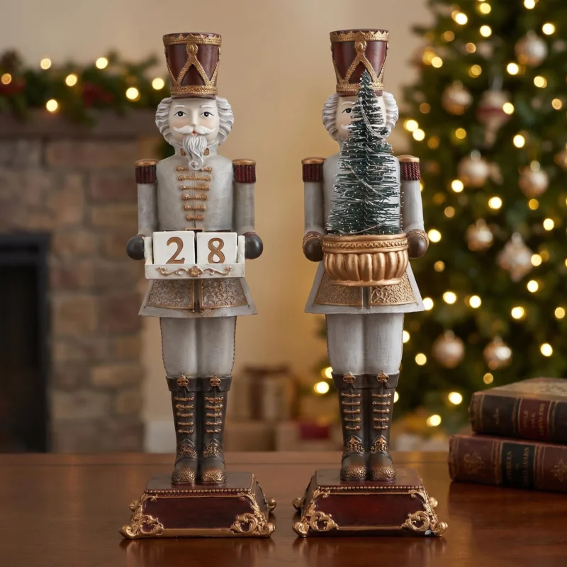 MERRY MOMENTS LED – zestaw 2 figurek Dziadków do orzechów 31,5 cm Popularny