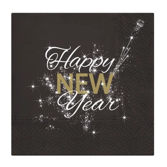 Serwetki papierowe dekoracyjne PAW ENGLISH NEW YEAR 20 szt. Łatwy zwrot