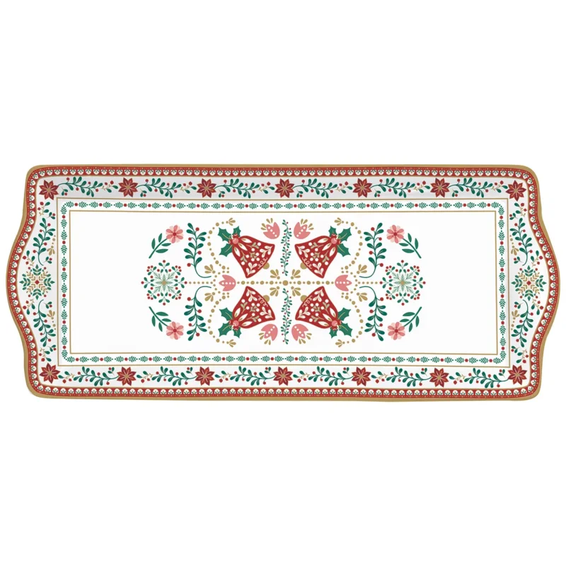 Kup teraz Talerz / półmisek świąteczny porcelanowy EASY LIFE CHRISTMAS FOLK 35 x 15 cm