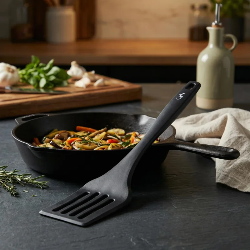 LURCH Smart Tools 32,5 cm czarna - łopatka kuchenna ażurowa nylonowa Cena promocyjna