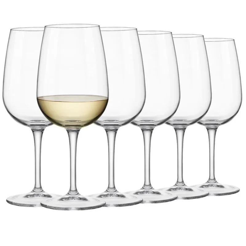 Kieliszki do białego wina szklane BORMIOLI ROCCO INVENTA MEDIUM 420 ml 6 szt. Nowy