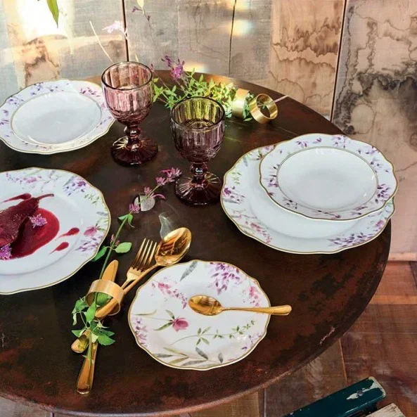 Szybka wysyłka TOGNANA Mirabel 18 el. - komplet talerzy porcelanowych na 6 osób