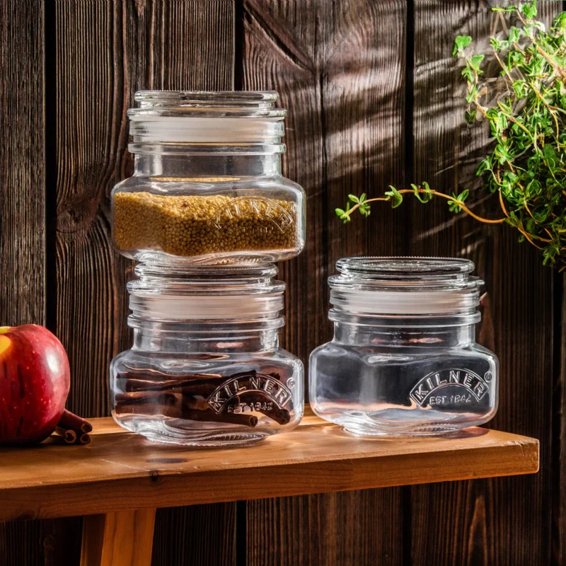 KILNER Push Top 25 ml 3 szt. - pojemniki / słoiczki na przyprawy szklane Wybór klientów
