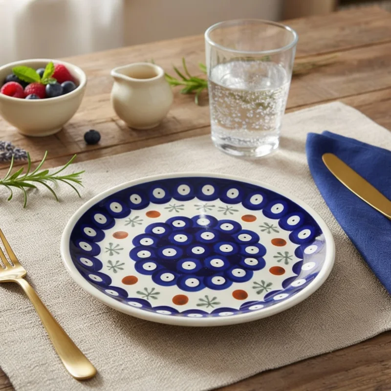 Dostępne od ręki Talerz deserowy 16 cm - wzór D-41 - Zakłady Ceramiczne w Bolesławcu (2 gat.)