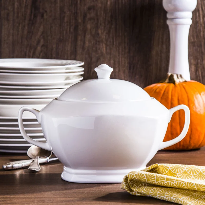 Nie przegap Waza do zupy ceramiczna TADAR QUADRAT BIAŁA 2,5 l