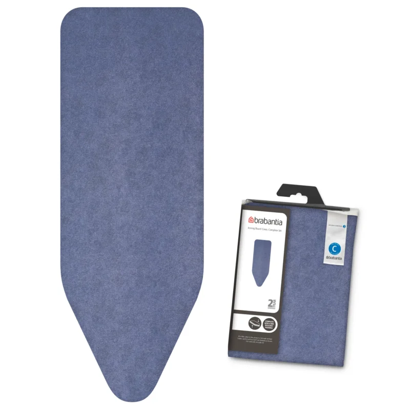 BRABANTIA C 124 x 45 cm - bawełniany pokrowiec na deskę do prasowania z systemem napinania i warstwą pianki dżinsowy Sprawdź teraz