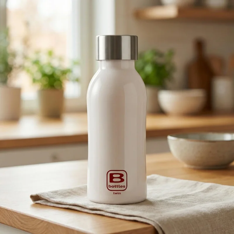 Premium BUGATTI B Bottles Twin 350 ml - termos / butelka termiczna biały