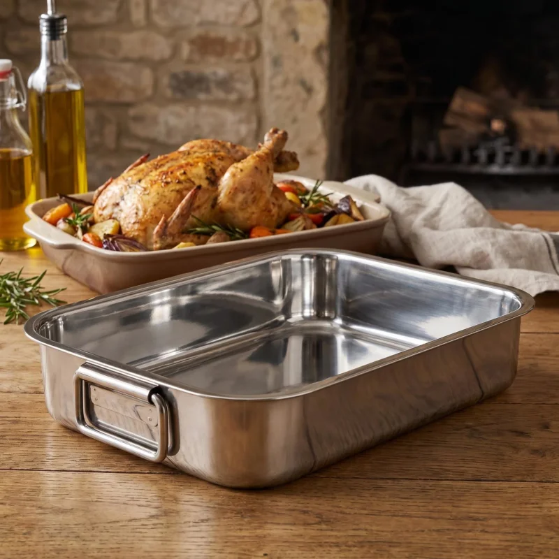 Rabat Brytfanna ze stali nierdzewnej IDEALE ROASTING PAN 30 x 20,8 cm