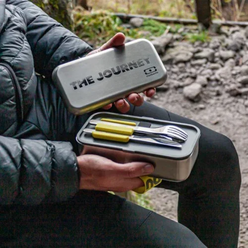 MONBENTO Slim Box The Journey 3 szt. - sztućce turystyczne / do lunchboxa w etui Wyjątkowa oferta