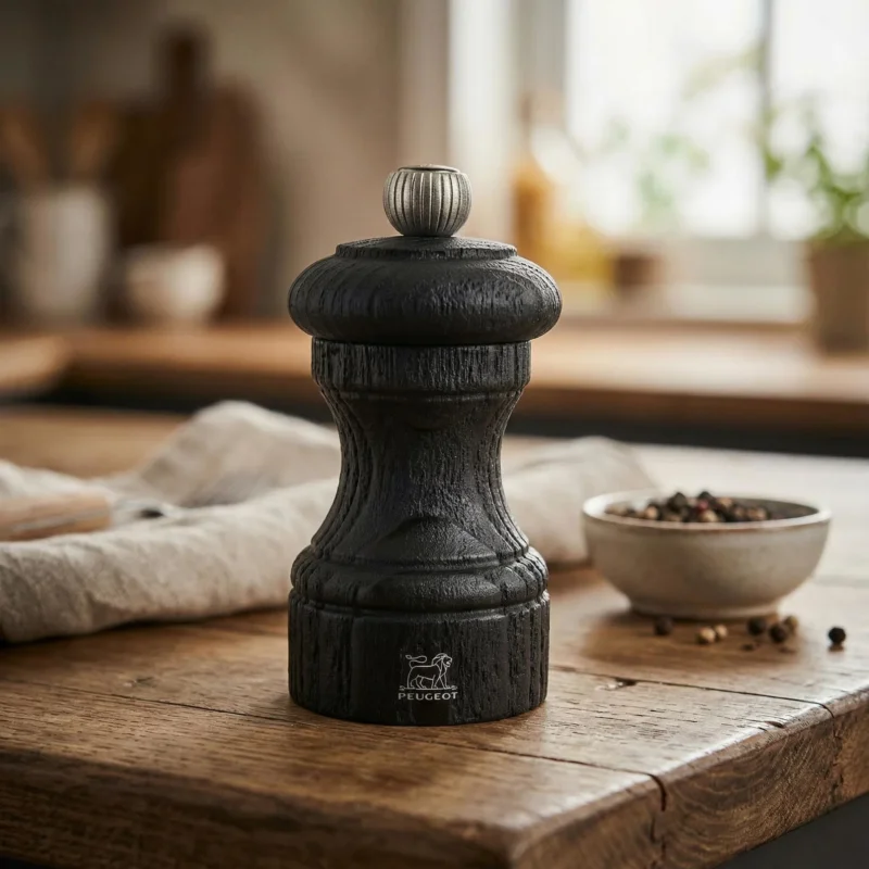 Super okazja PEUGEOT Bistro Nature Black 10 cm - młynek do pieprzu drewniany ręczny