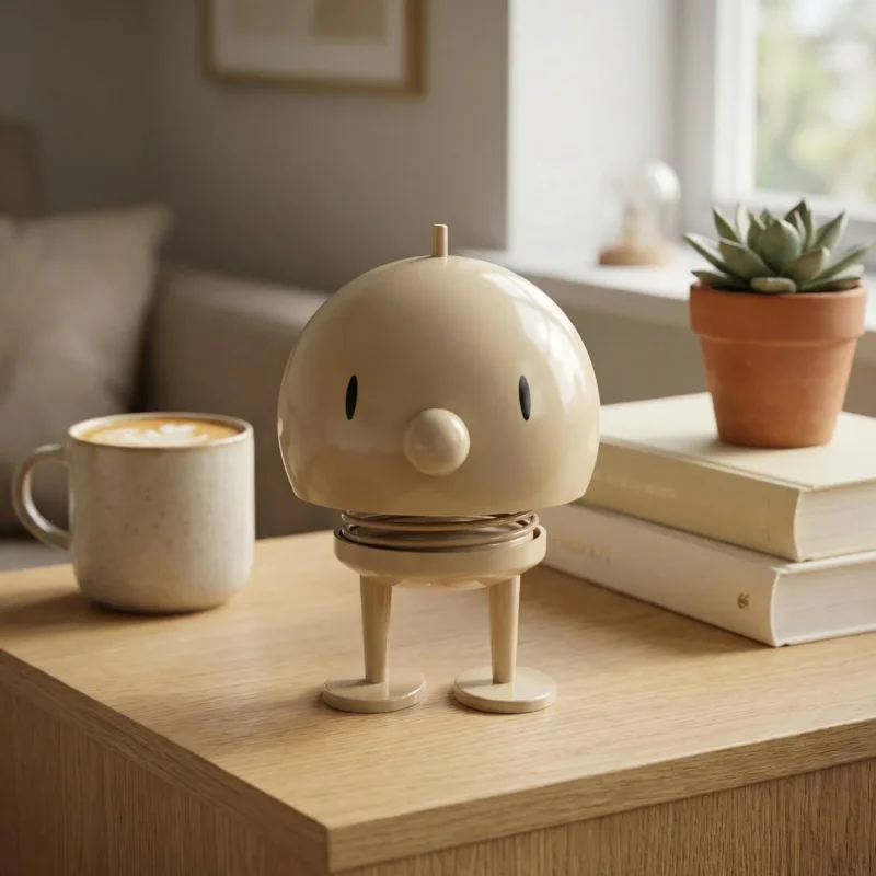 HOPTIMIST BUMBLE L 13.5 cm - figurka kiwak z tworzywa sztucznego latte Ostatnia szansa