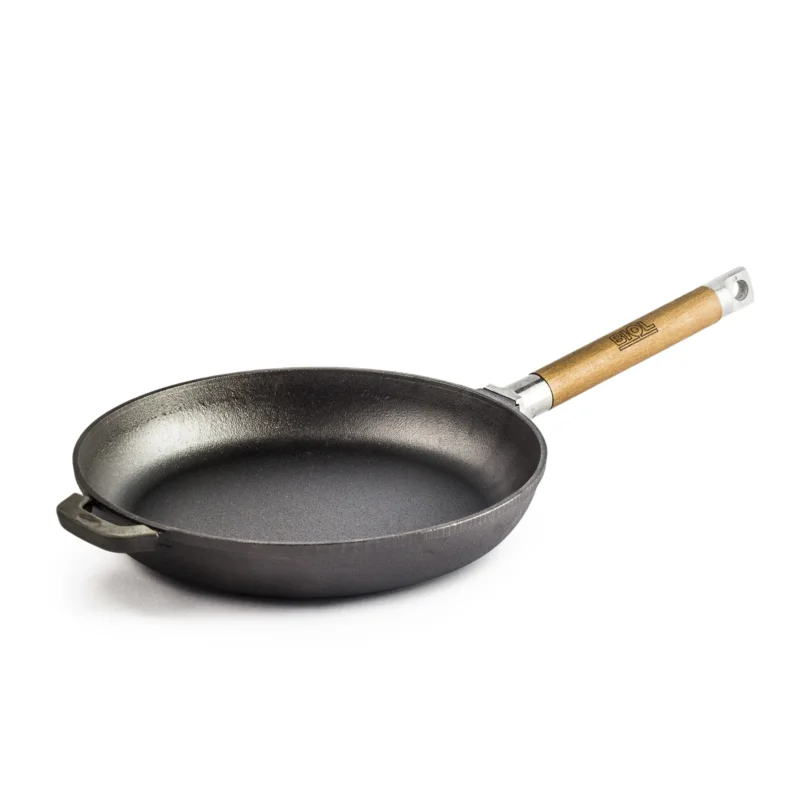 Niska cena Patelnia żeliwna BIOL CAST-IRON FRYING PAN CZARNA 26 cm