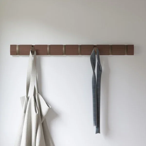 UMBRA Flip 81 cm brązowy - wieszak ścienny drewniany Do wyczerpania zapasów