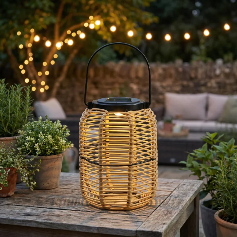 Taniej Lampion solarny MONDEX SOKKE NATURE 15x20/31cm