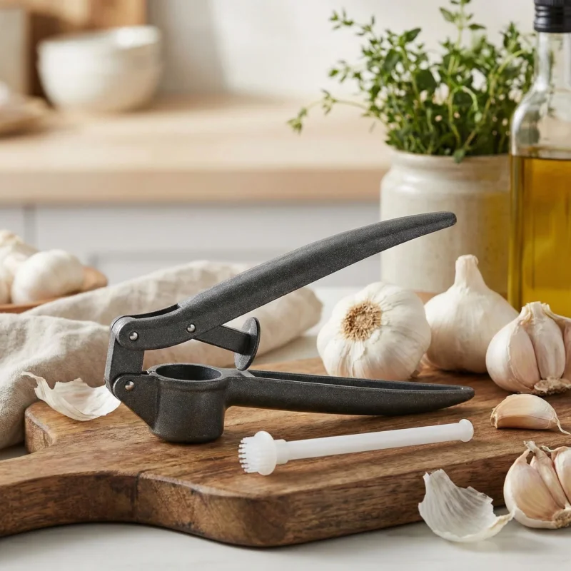 Wyciskacz do czosnku aluminiowy z czyścikiem GARLIC SQUEEZER Obniżka ceny