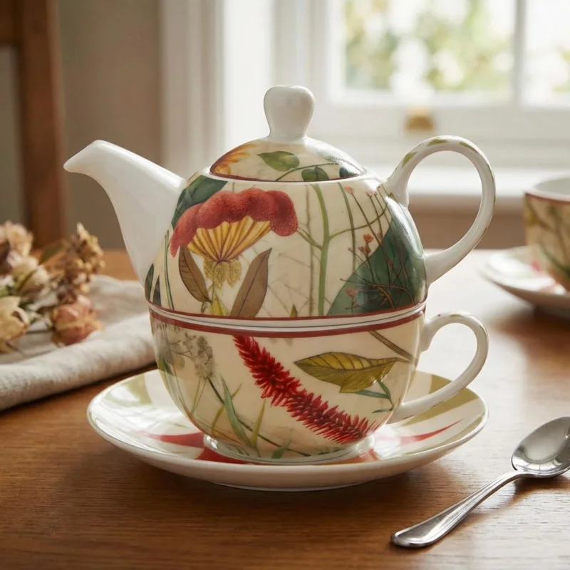 ROSE&TULIPANI MIRABILIA Tea4One ze spodkiem 300 ml, czerwony Promocja