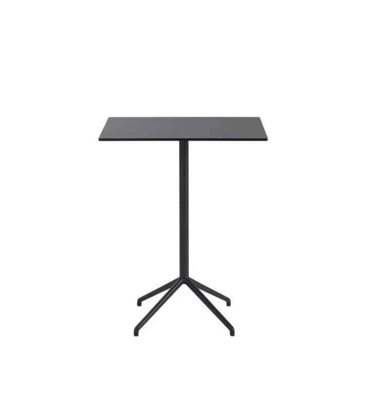 Stolik kawowy Still Muuto - 75 cm x 65 cm, wysokość 95 cm, czarny blat/czarna podstawa Hit sprzedaży