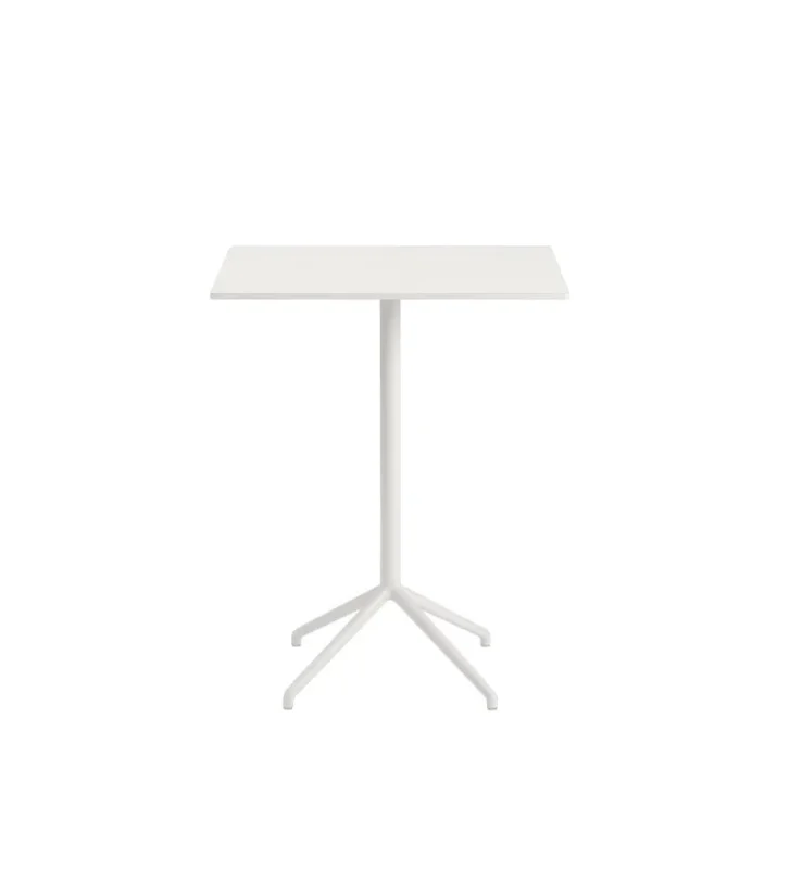 Stolik kawowy Still Muuto - 75 cm x 65 cm, wysokość 95 cm, biały blat/biała podstawa Zniżka