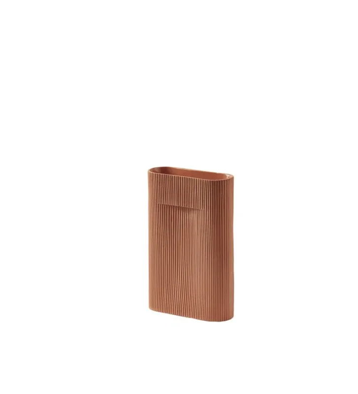 Wyjątkowa oferta Wazon Ridge Muuto - wysokość 35 cm, terracotta