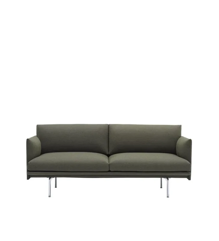Sofa 2-osobowa OUTLINE MUUTO - aluminiowa podstawa, różne kolory Szybka dostawa