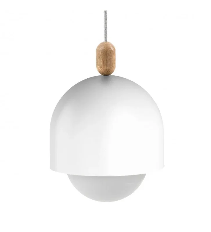 Wysoka jakość Lampa wisząca Loft Ovoi Mega biała z kablem w oplocie - różne kolory