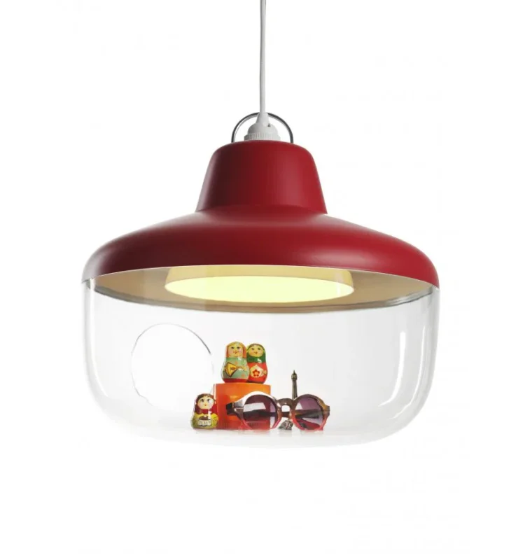 Popularny Lampa wisząca Favorite Things ENOstudio - czerwona, średnica 43cm