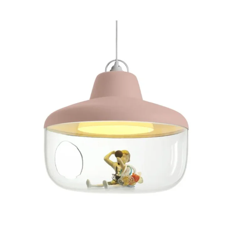 Nowość Lampa wisząca Favorite Things ENOstudio - różowa, średnica 43cm