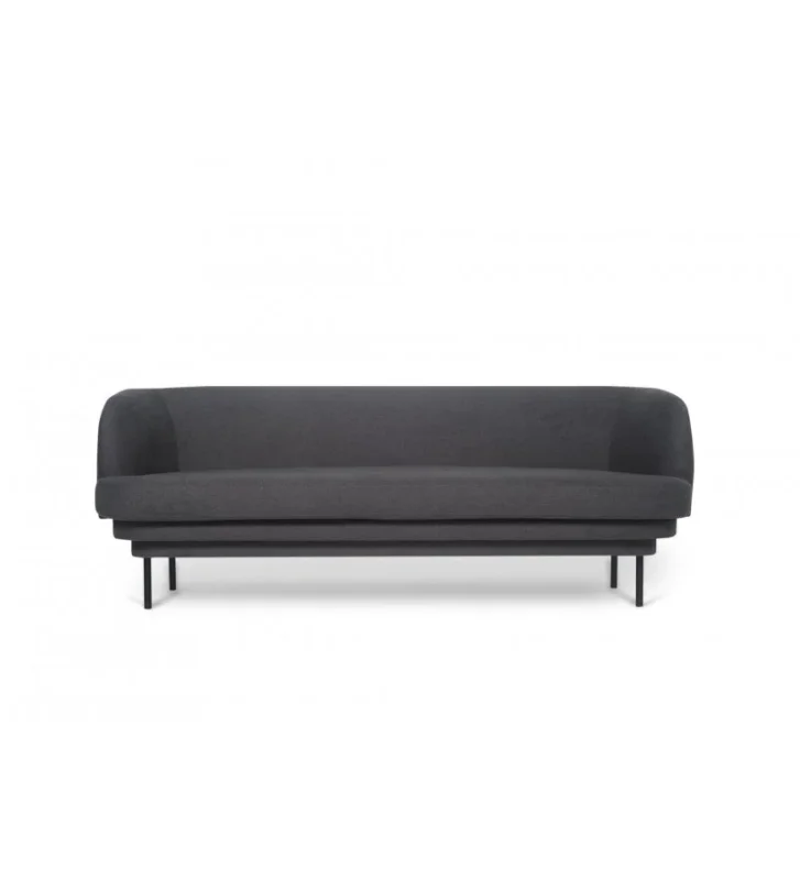 Oferta czasowa Sofa 3-osobowa Cornice ENOstudio - szara, tkanina Ontario 96