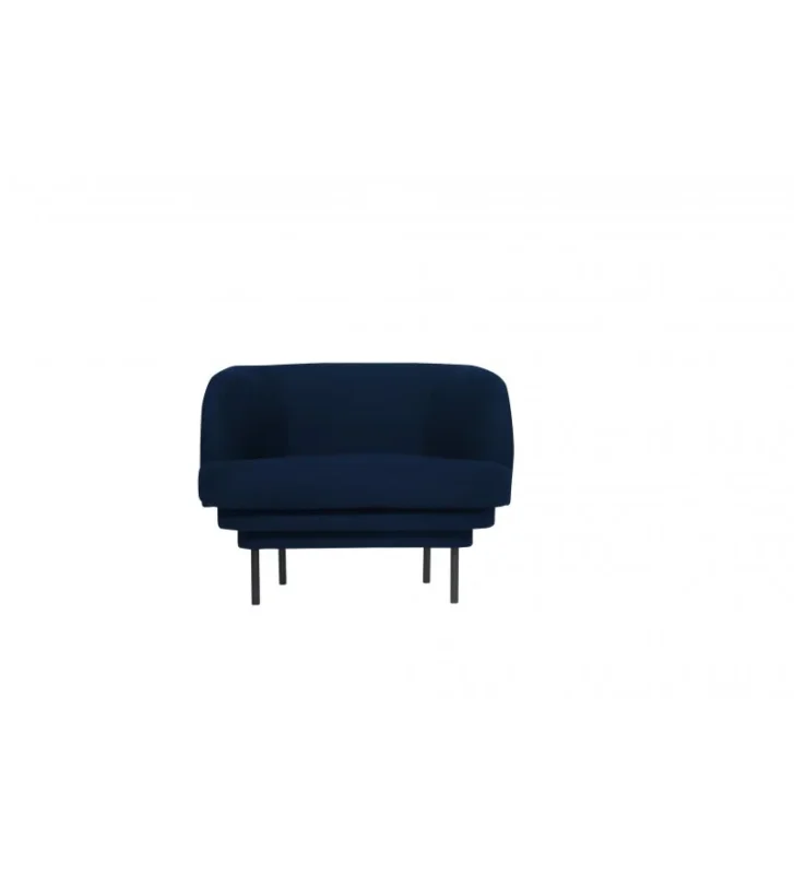 Popularny Fotel Cornice ENOstudio - granatowy, tkanina Riviera 79