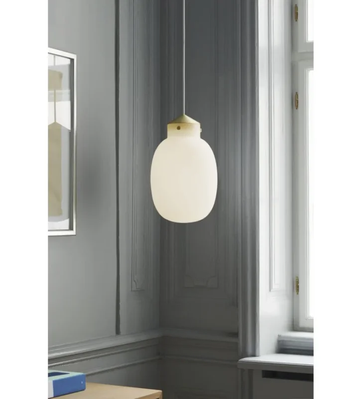Wysoka jakość Lampa wisząca Raito 22 Nordlux Design For The People - owalna, biała