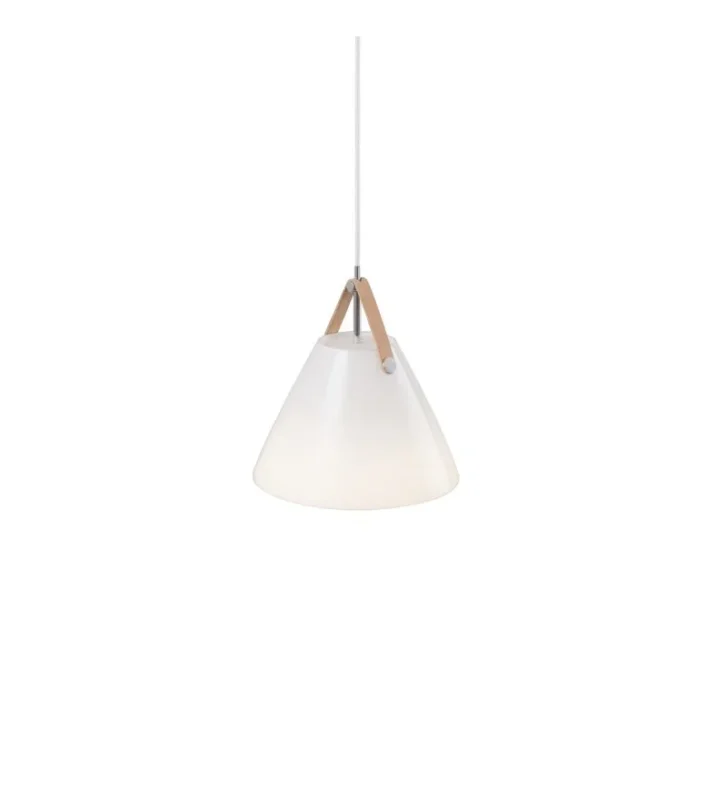 Lampa wisząca Strap 27 Nordlux Design For The People - biała ze szkła Szybka wysyłka