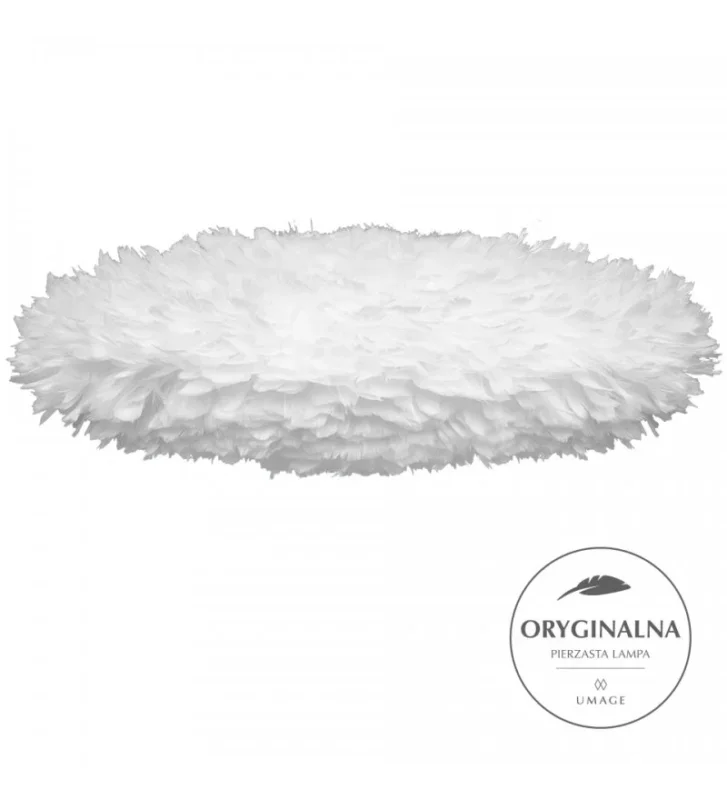 Lampa z piór Eos Esther Medium UMAGE - biała, wymiar 66 x 52 cm Super okazja