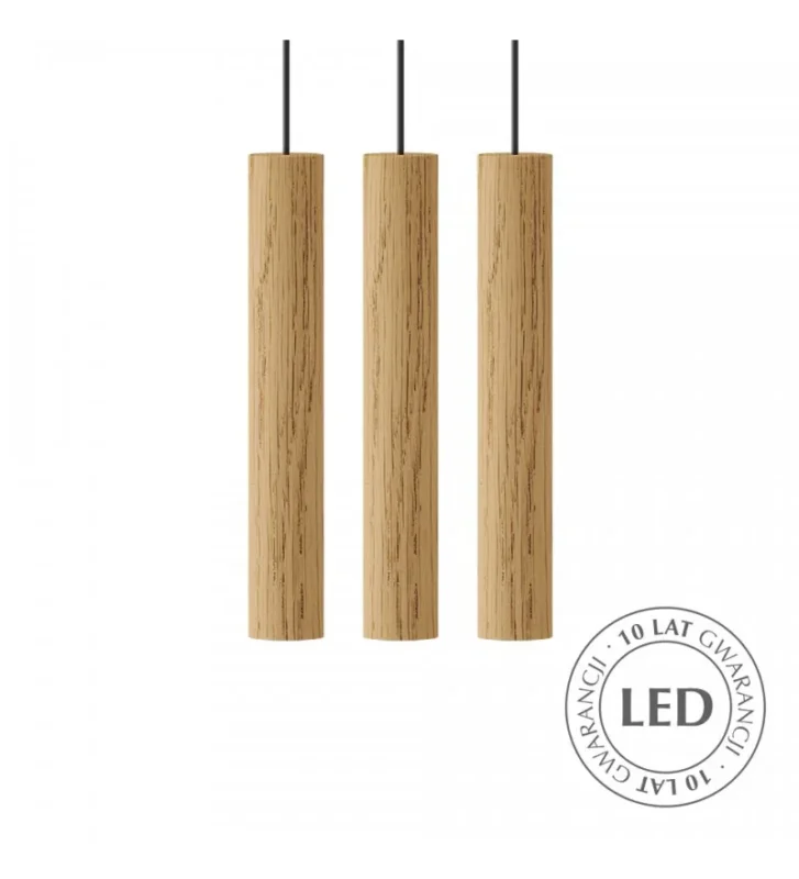 Sprawdź teraz Lampa Chimes Cluster 3 oak UMAGE - naturalny dąb