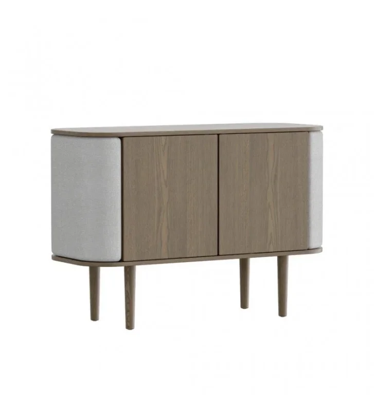 Komoda 2-drzwiowa Treasures UMAGE - dark oak / silver grey Ograniczona ilość