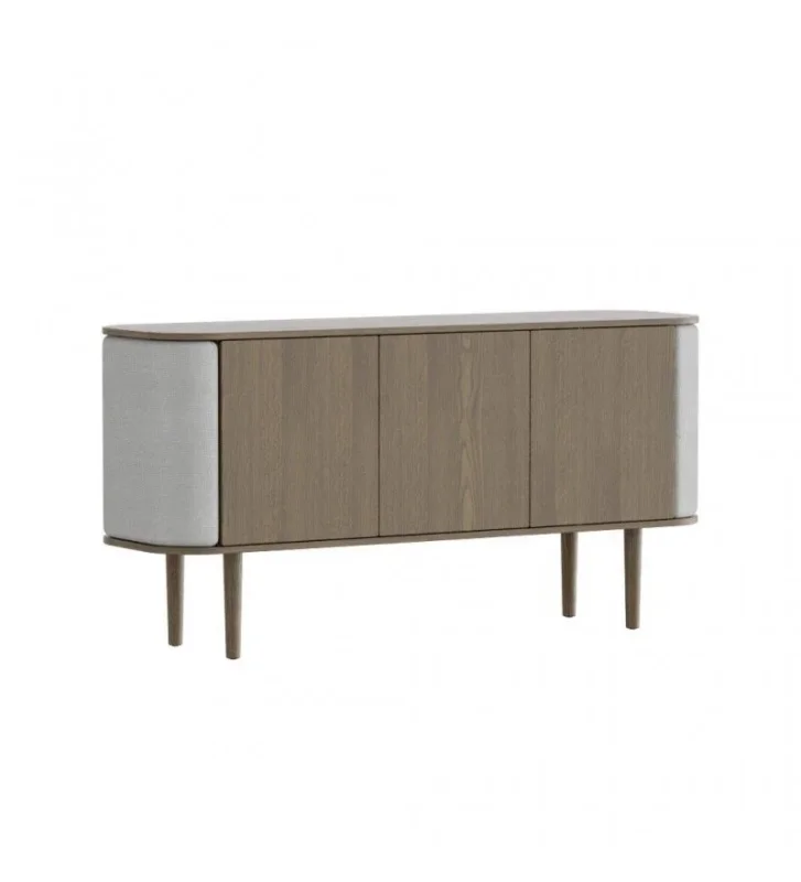 Bezpieczne zakupy Komoda 3-drzwiowa Treasures UMAGE - dark oak / silver grey