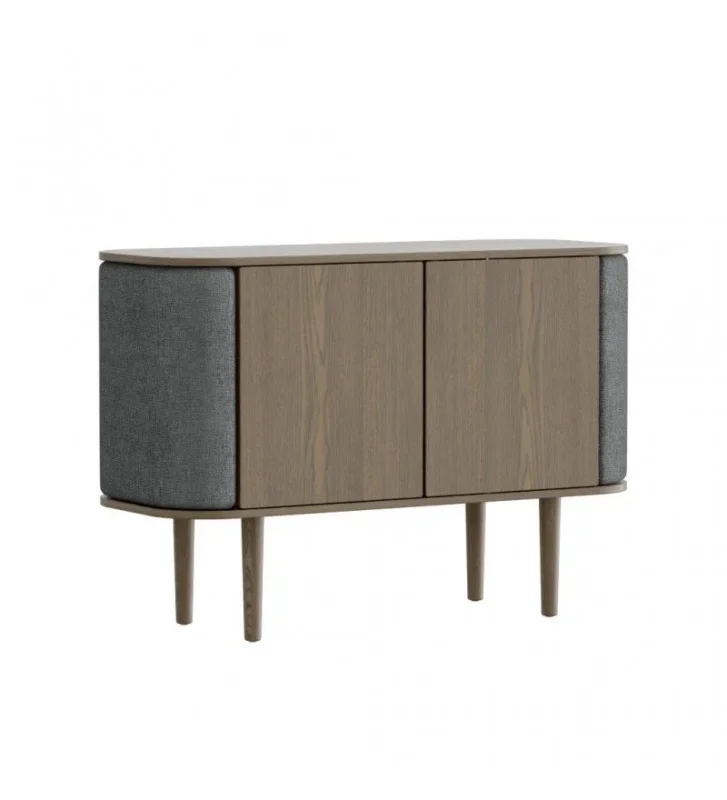 Dostępne od ręki Komoda 2-drzwiowa Treasures UMAGE - dark oak / slate grey