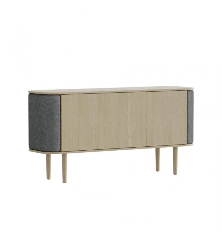 Wybór klientów Komoda 3-drzwiowa Treasures UMAGE - oak / slate grey